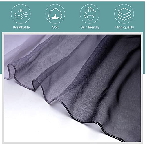 BLURBE Ombre Chiffon Scarf for Women - 160×50 cm