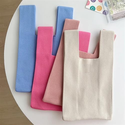 Mini Knot Wrist Bag - Handmade Knit Handbag for Women