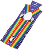 Rainbow Suspenders for Adults - Adjustable Y Back