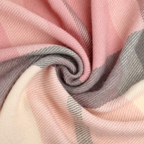 Oak & Tea Ladies Winter Tartan Shawls, Cashmere Feel