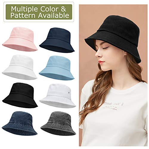 ECOMBOS Cotton Bucket Hat for Women Men Teens