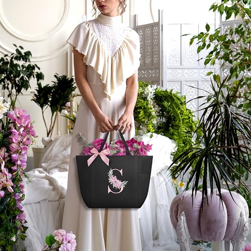 Vavabox Personalised Bridesmaid Tote Bag, Waterproof, Black, S