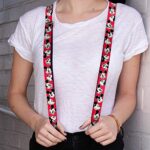 Mickey Mouse Expressions Suspenders - Red/Black/White