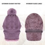 TAGVO Winter Warm Knitted Cap & Neck Warmer Set