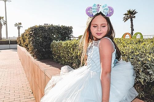 DRESHOW Glitter Mouse Ears Headbands for Women