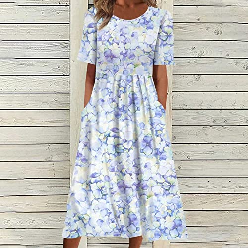 AMhomely Women's Casual Summer Dress with Pockets