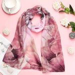 4 Pack Chiffon Sheer Scarves for Women and Girls