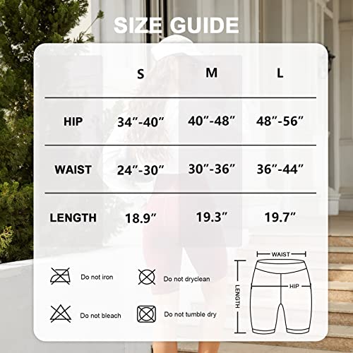SIMIYA Women's High Waist Cycling & Yoga Shorts