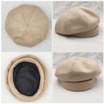 WANYI Vintage Korean Style Women's Winter Beret Hat