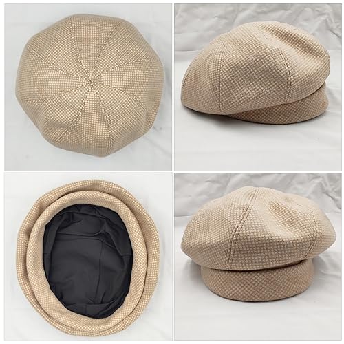 WANYI Vintage Korean Style Women's Winter Beret Hat