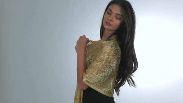 Central Chic Women's Shimmer Shawl Sparkly Scarf