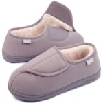 LongBay Women's Wide Fit Memory Foam Slippers