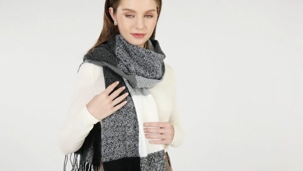Miss Lulu Women Winter Soft Tartan Check Wool Scarf