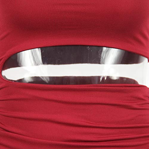 Zesoyne Womens Sexy 1 Shoulder Sleeveless Mini Dress