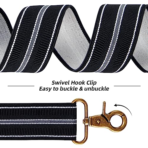 Dresime Mens Vintage Elastic X-Shape Braces with 4 Clips