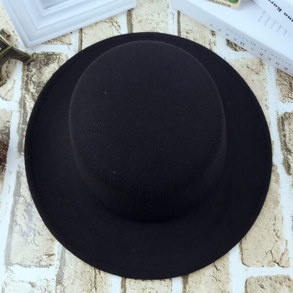 Bamboopack Black Fedora Hat for Party, Cosplay, Wedding