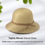 Comhats Women's Beach Straw Sun Hat UPF 50 Packable