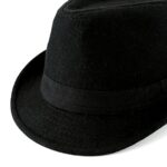 FALETO Fedora Trilby Cotton Panama Sun Jazz Cap