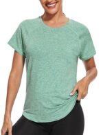 Gyabnw Women's Sports T-Shirt Back Mesh Loose Fit