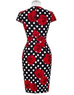 GRACE KARIN Vintage Pencil Work Dress Short Sleeve