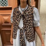 YILEEGOO Women's Vintage Leopard Print Sleeveless Vest