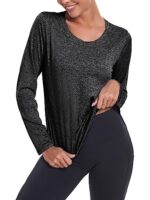 Deaviya Womens Long Sleeve Sports Yoga T-Shirt