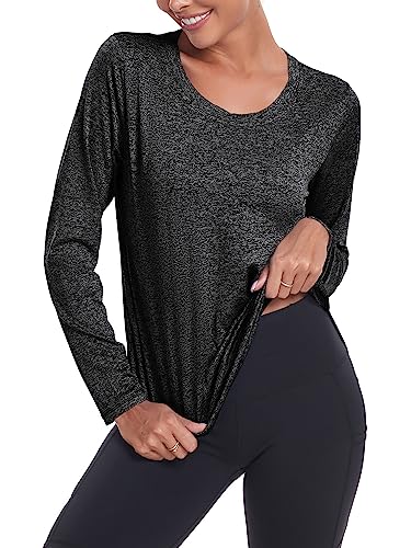 Deaviya Womens Long Sleeve Sports Yoga T-Shirt