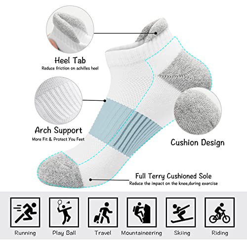 ILovDaisy Women's Ankle Running Socks, 5 Pairs