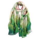 STORY OF SHANGHAI Women's Mulberry Flower Silk Shawl 173x109 cm