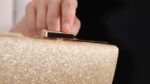 BAIGIO Gold Glitter Clutch for Women - Evening/Party Bag