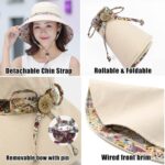 KXF Women Sun Hat UPF50+ Foldable Reversible Wide Brim
