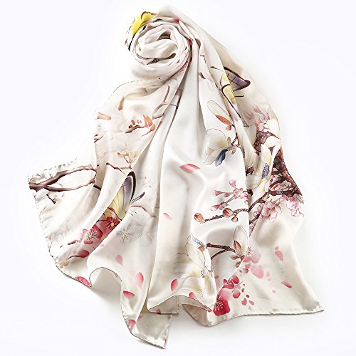 STORY OF SHANGHAI Women's 100% Mulberry Silk Scarf