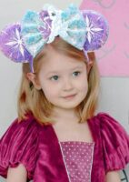 DRESHOW Glitter Mouse Ears Headbands for Women