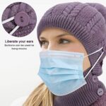TAGVO Winter Warm Knitted Cap & Neck Warmer Set