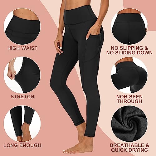 CAMPSNAIL Women's High Waisted Leggings with Pockets