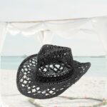 Western Cowboy Panama Hat, Summer Roll up Brim Fedora