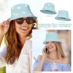 Partideal 2Pack Reversible Cotton Bucket Hat, Daisies Print