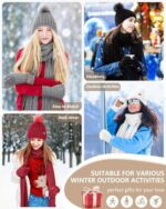 Winuesa Women's Winter Hat, Scarf & Gloves Set