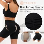 YADIFEN Women's Butt Scrunch Seamless Yoga Shorts