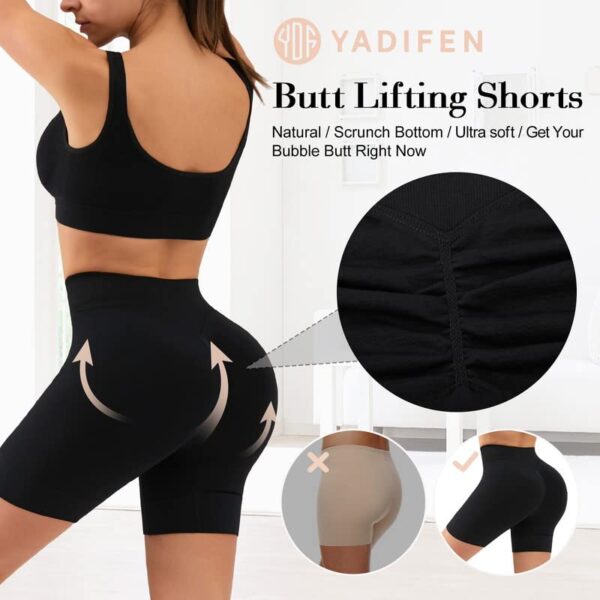 YADIFEN Women's Butt Scrunch Seamless Yoga Shorts