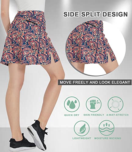 Westkun Women's Modest Sports Skort with Pockets