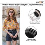 SUOSDEY Women's Leather Belt with Metal Pin Buckle