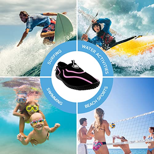Aqua Shield Women's Water Socks Surf Shoes
