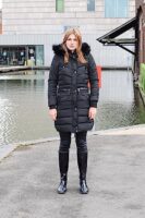 Spindle Women's Quilted Hooded Winter Parka - Fleece Lined