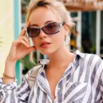 LVIOE Polarized Women's Butterfly Sunglasses UV Protection