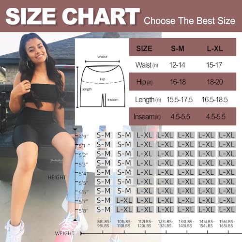 ACTINPUT Women's High Waist Gym Shorts with Pockets