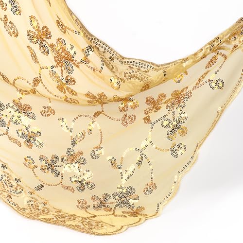 Sequin Floral Shawls for Evening Dresses, Sheer Mesh Wraps