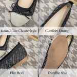 RVROVIC Women's Lightweight Knitted Slip-on Flats