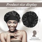 SWEET VIEW Silk Bonnet, Satin Hair Wrap for Sleeping