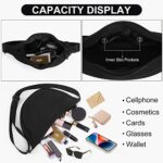 Crescent Nylon Crossbody Bag for Women with Adjustable Strap